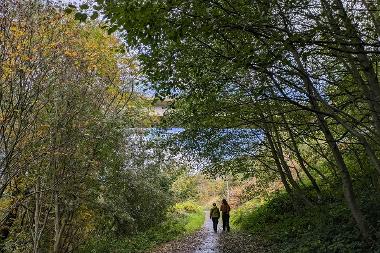 Walkers on the Tyne Derwent Way
