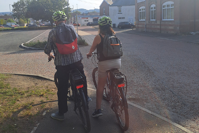 Cyclists on the Tyne Derwent Way
